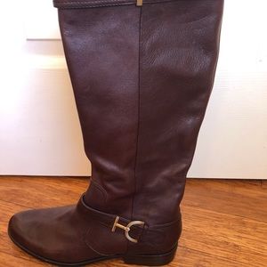 Ann Klein leather boots.  Size 9.  15 1/2” high.